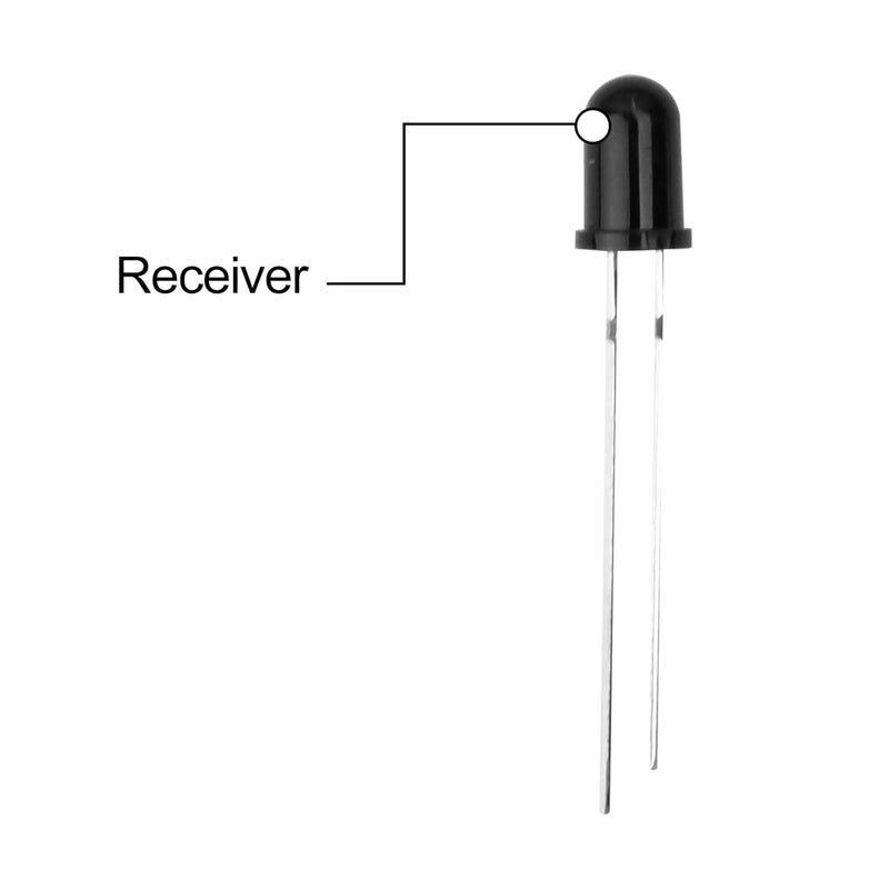 FORITO 2 Sets 50Pcs LEDs Infrared Emitter and IR Receiver Diode 5mm 940nm Infrared Emission and Receiver Diode(100Pcs in Total)[Light Emitting diodes (LEDs)] - Image 2